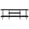 Manhattan Comfort Celine 71" Wide Black Modern Sideboard Console Table