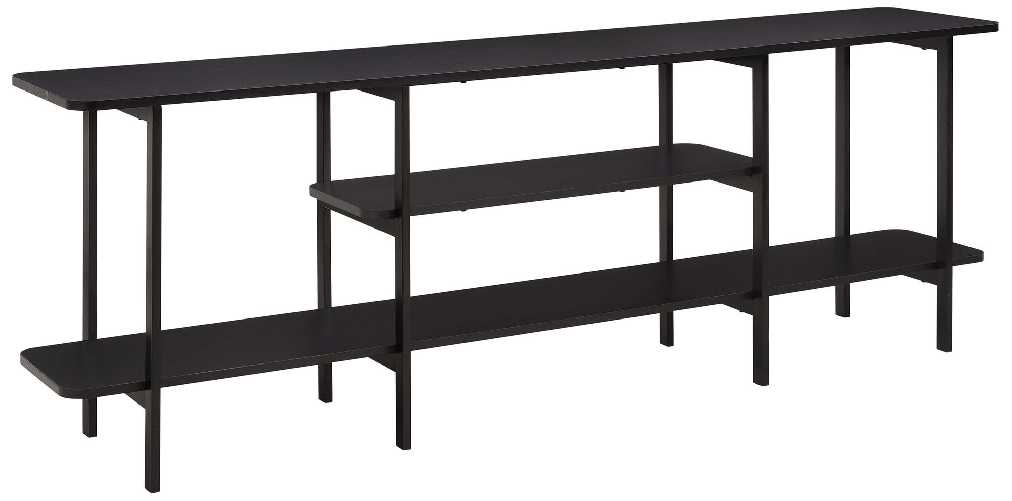 Image 7 Manhattan Comfort Celine 71" Wide Black Modern Sideboard Console Table more views