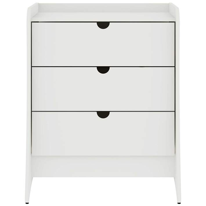 Manhattan Comfort Coney Mid-Century Modern 3-Drawer Dresser in White - #0806H | Lamps Plus Manhattan Comfort Coney Mid-Century Modern 3-Drawer Dresser in White - #0806H | Lamps Plus