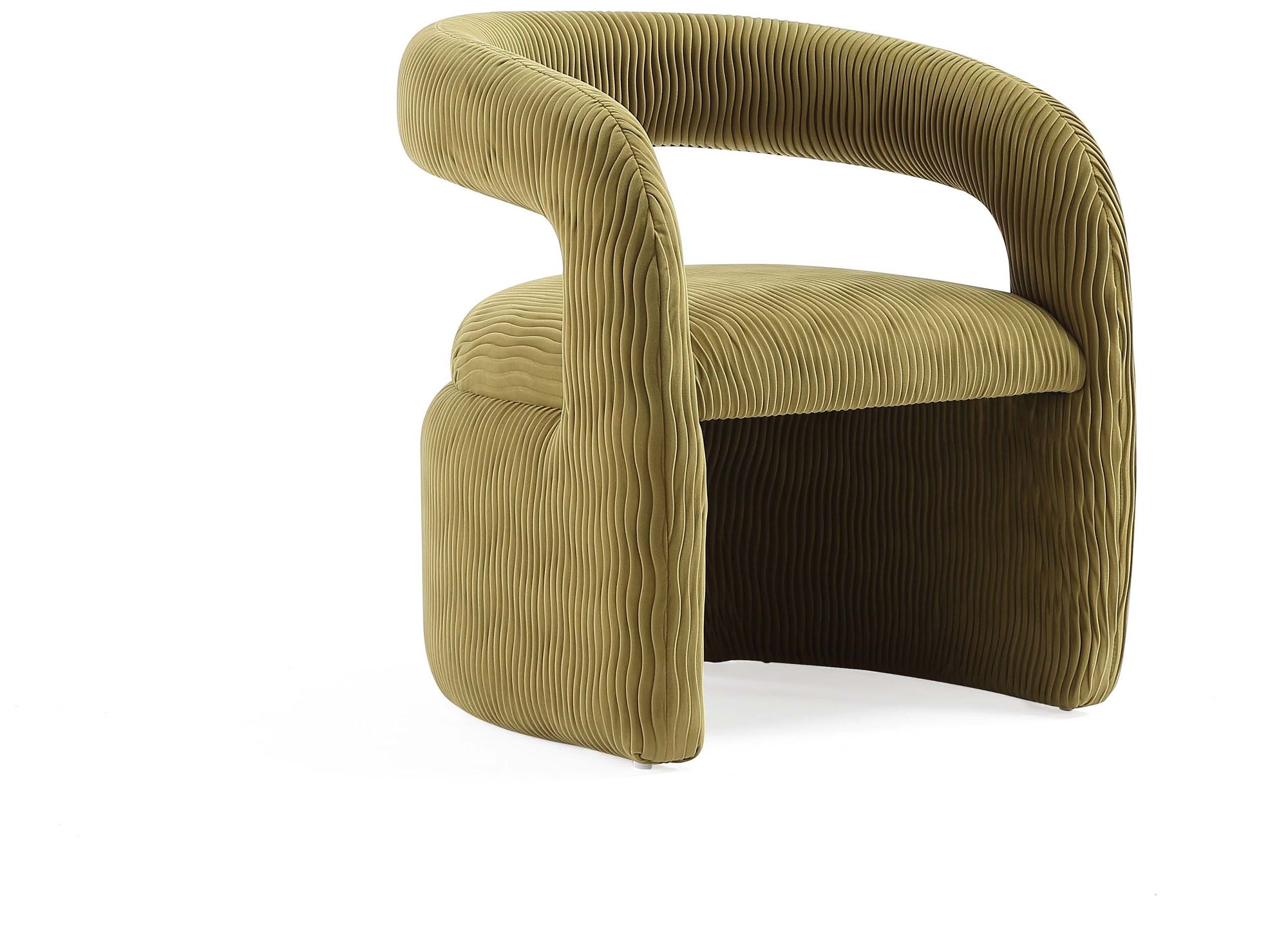Image 6 Manhattan Comfort Corvette 27 1/4" Velvet Olive Green Dining Chair more views