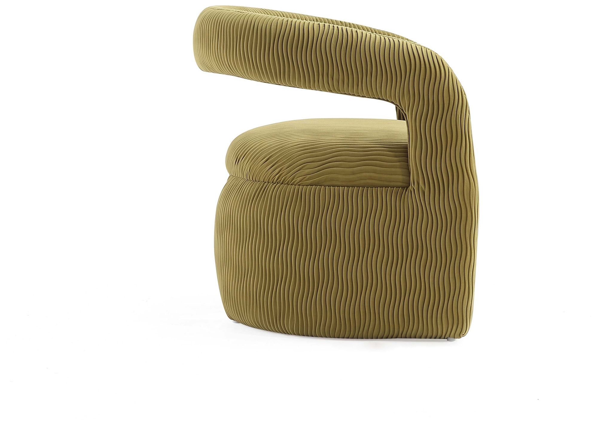 Image 7 Manhattan Comfort Corvette 27 1/4" Velvet Olive Green Dining Chair more views