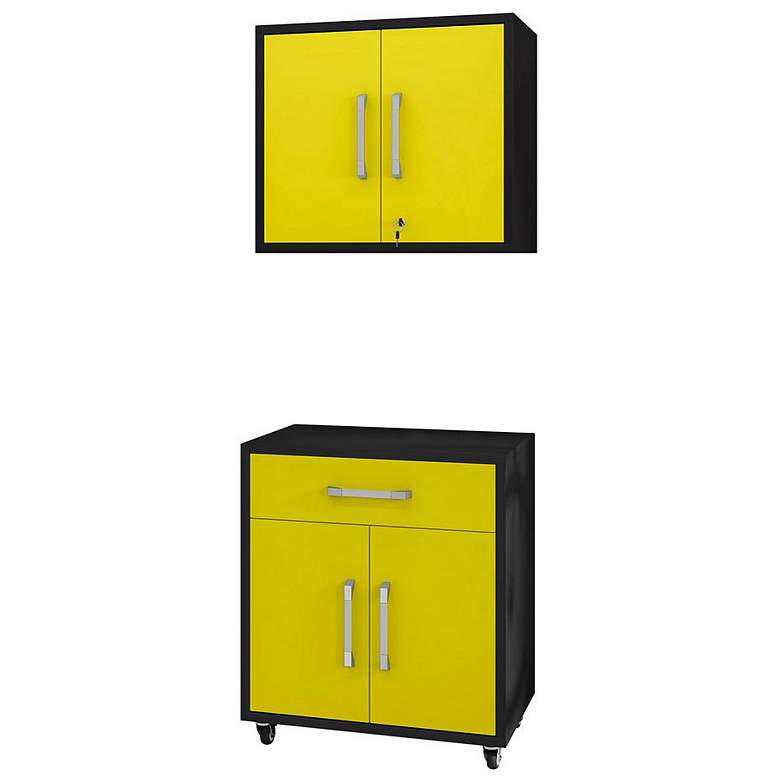 Image 1 Manhattan Comfort Eiffel 28 1/2" Wide 4-Piece Garage Storage Set