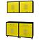 Manhattan Comfort Eiffel 56 3/4" Wide 4-Piece Garage Storage Set