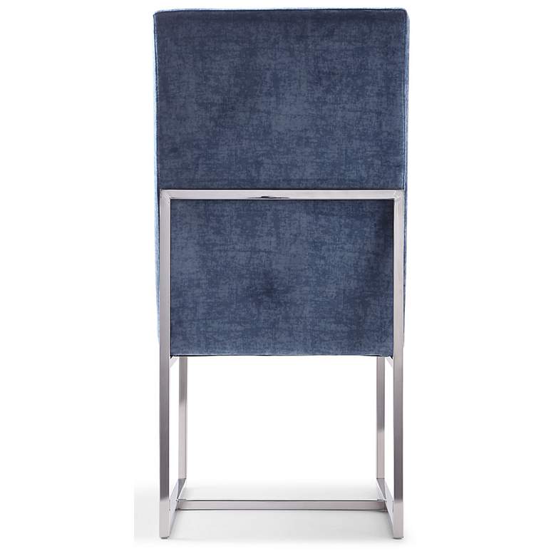 Image 6 Manhattan Comfort Element 19 3/4" Wide Blue Velvet Fabric Dining Chair more views