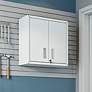 4_Manhattan Comfort Fortress 30" White Steel Garage Wall Cabinet more views