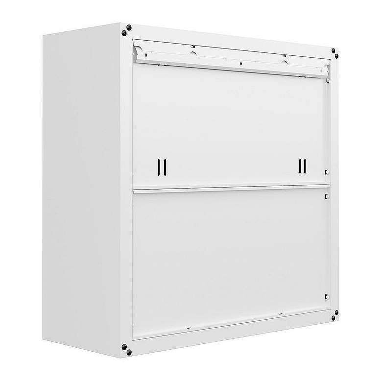 Image 7 Manhattan Comfort Fortress 30" White Steel Garage Wall Cabinet more views