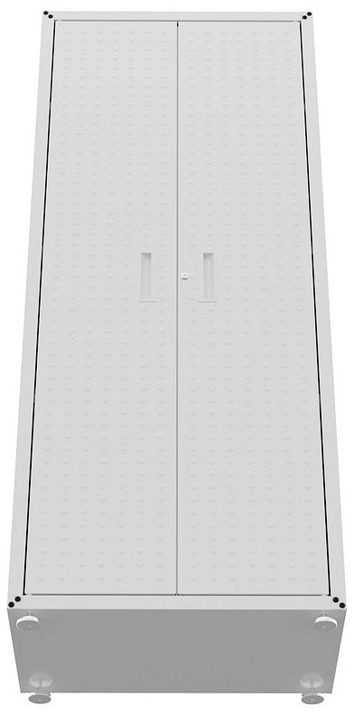 Manhattan Comfort Fortress 74 3/4" High White Steel Wall Cabinet