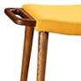2_Manhattan Comfort Geta 25 1/4" Wide Yellow Linen Weave Fabric Ottoman more views
