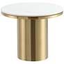 Manhattan Comfort Glenn Modern End Table in Gold