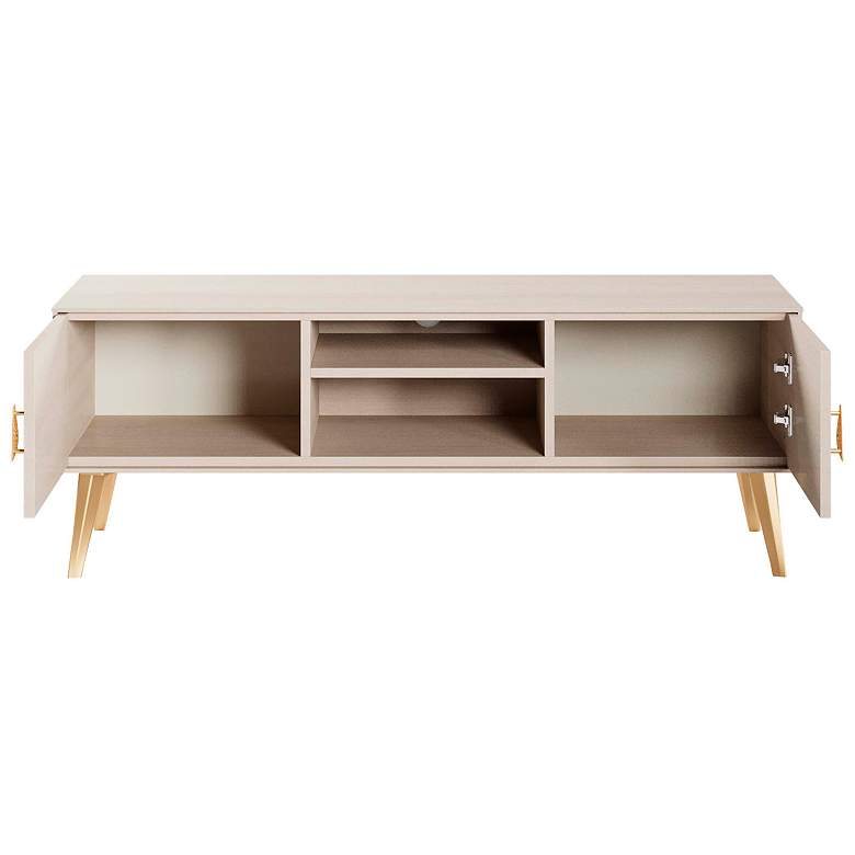 Image 7 Manhattan Comfort Haley 55.10" Mid-Century Modern TV Stand in White more views