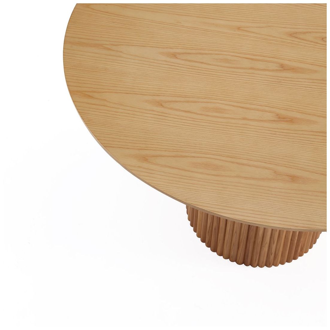 Image 5 Manhattan Comfort Hathaway Modern 47.24 Wood Round Dining Table in Nature more views