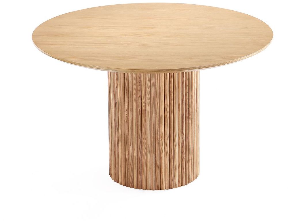 Image 6 Manhattan Comfort Hathaway Modern 47.24 Wood Round Dining Table in Nature more views