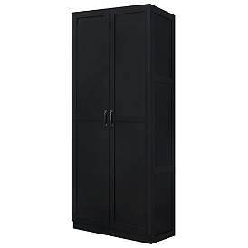 Image1 of Manhattan Comfort Hopkins Modern Storage Closet 3.0 in Black
