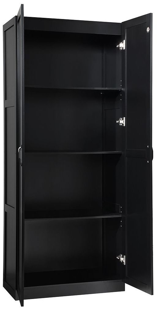 Image 4 Manhattan Comfort Hopkins Modern  Storage Closet 3.0 in Black more views