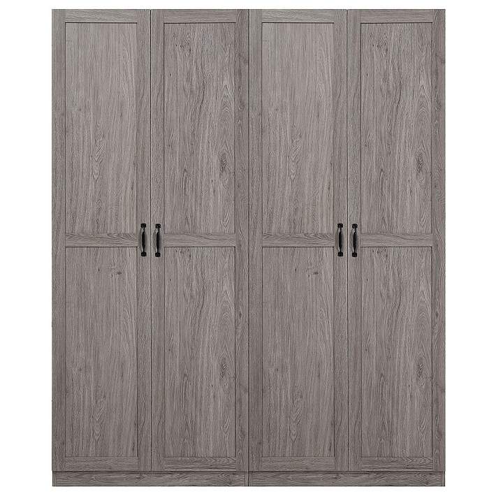 Manhattan Comfort Hopkins Modern Storage Closet 3.0 in Black - Set of 2 Manhattan Comfort Hopkins Modern Storage Closet 3.0 in Black - Set of 2