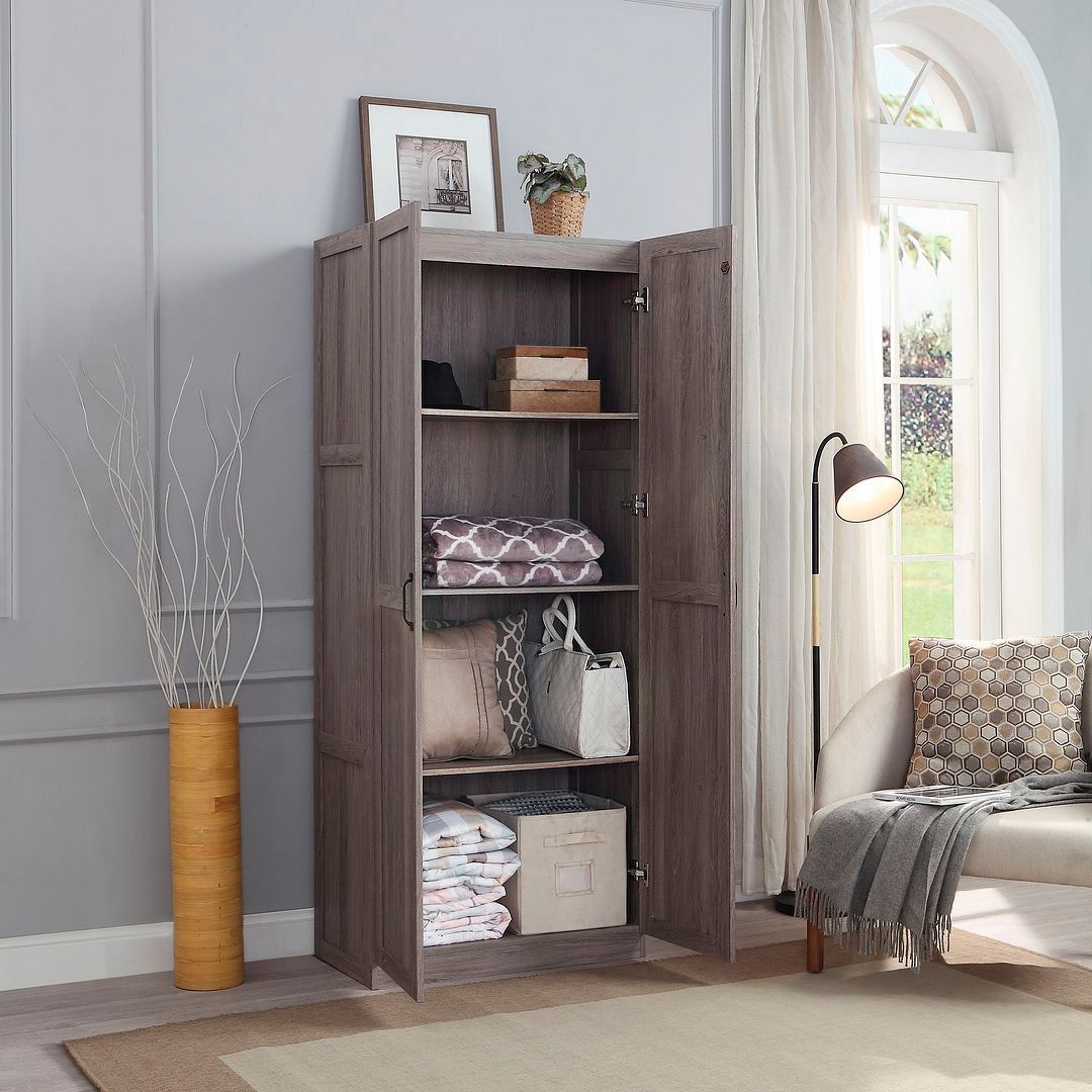Image 2 Manhattan Comfort Hopkins Modern  Storage Closet 3.0 in Grey more views