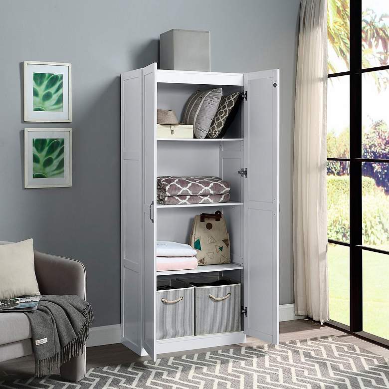 Image 2 Manhattan Comfort Hopkins Modern Storage Closet 3.0 in White more views