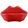 Manhattan Comfort Kiss 61.8 in. Red Faux Leather 2-Seater Loveseat
