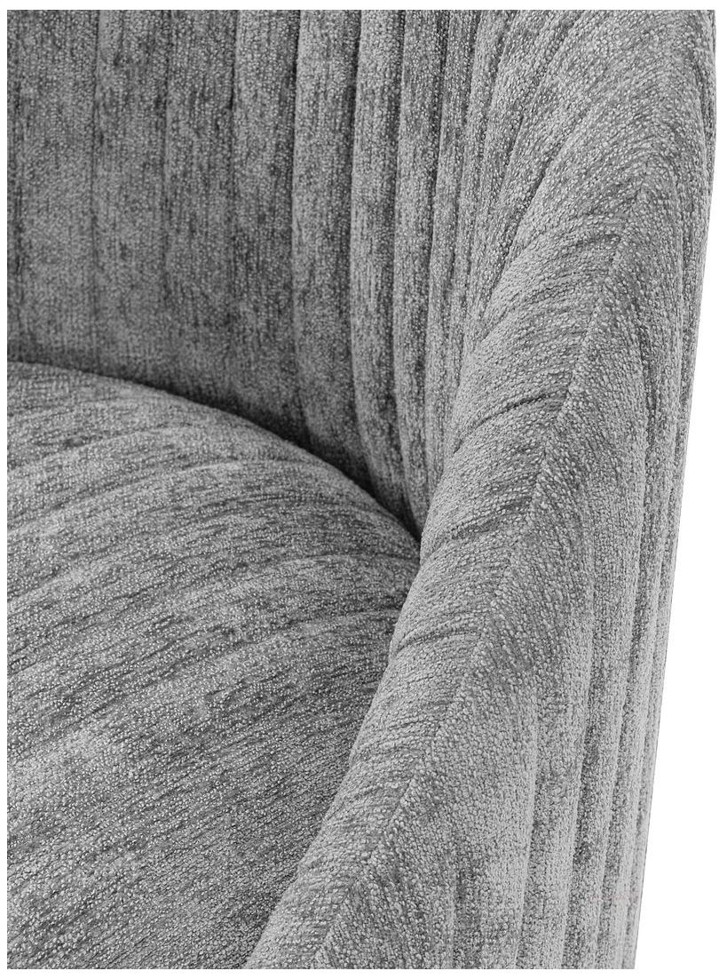 Image 3 Manhattan Comfort Leela 28 3/4" Chenille Gray Modern Swivel Chair more views