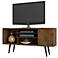 Manhattan Comfort Liberty 53 1/4" Wide Rustic Wood Modern TV Stand