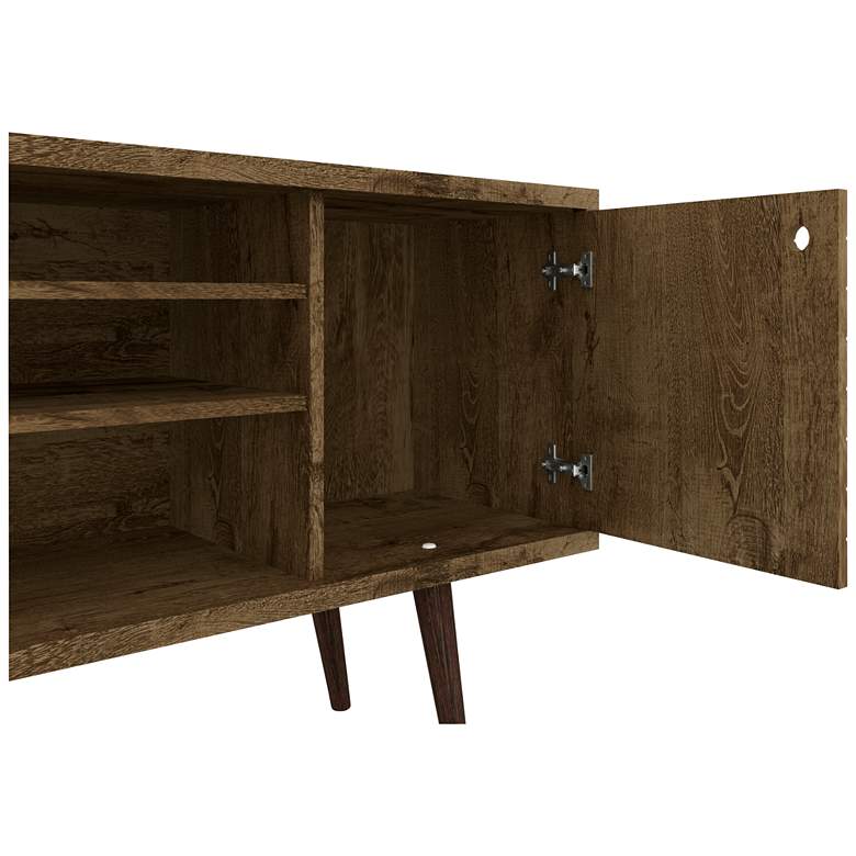 Image 3 Manhattan Comfort Liberty 53 1/4" Wide Rustic Wood Modern TV Stand more views