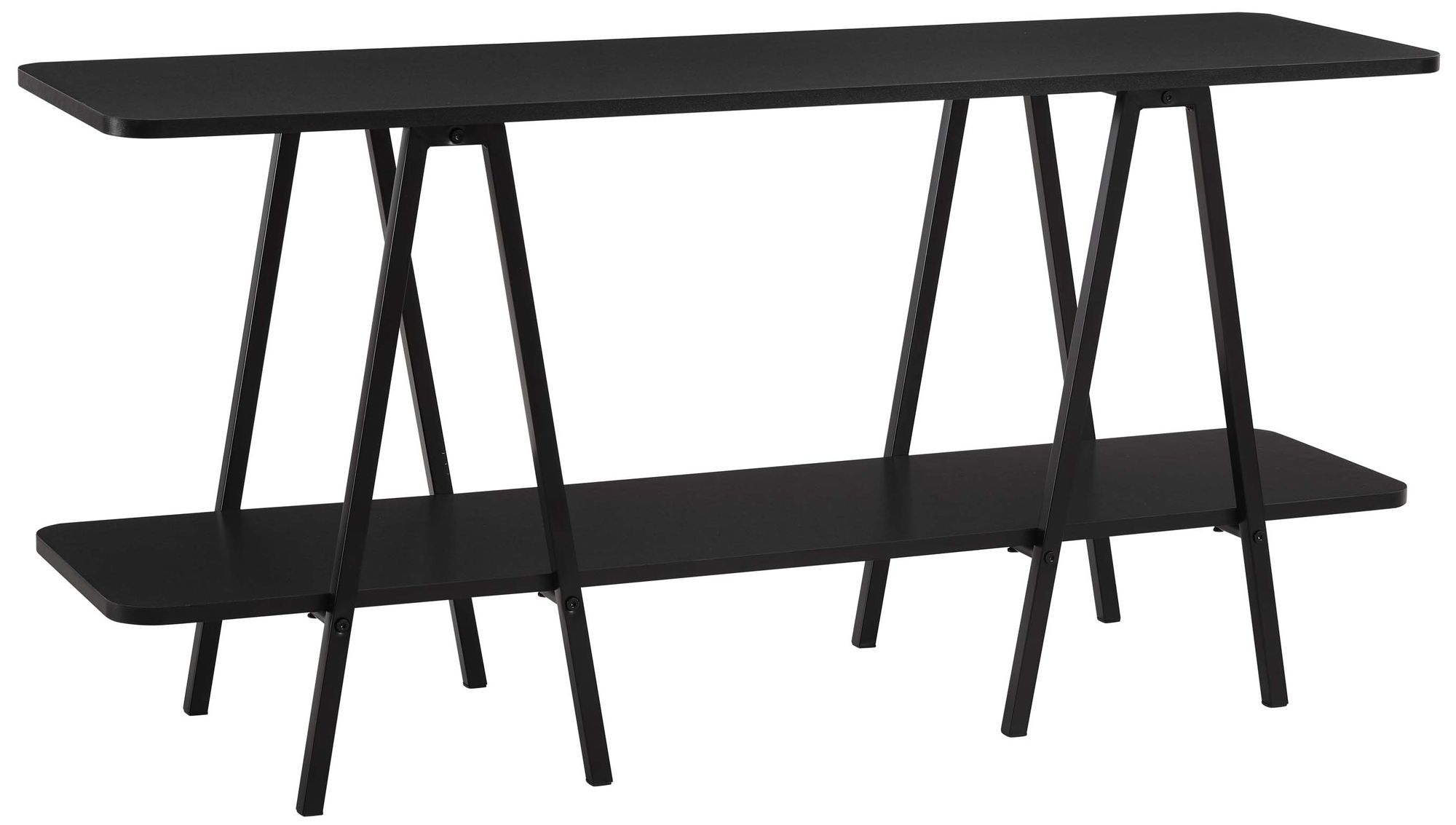 Image 7 Manhattan Comfort Modern Celine 47.24" Sideboard with 2 Shelves in Bla more views