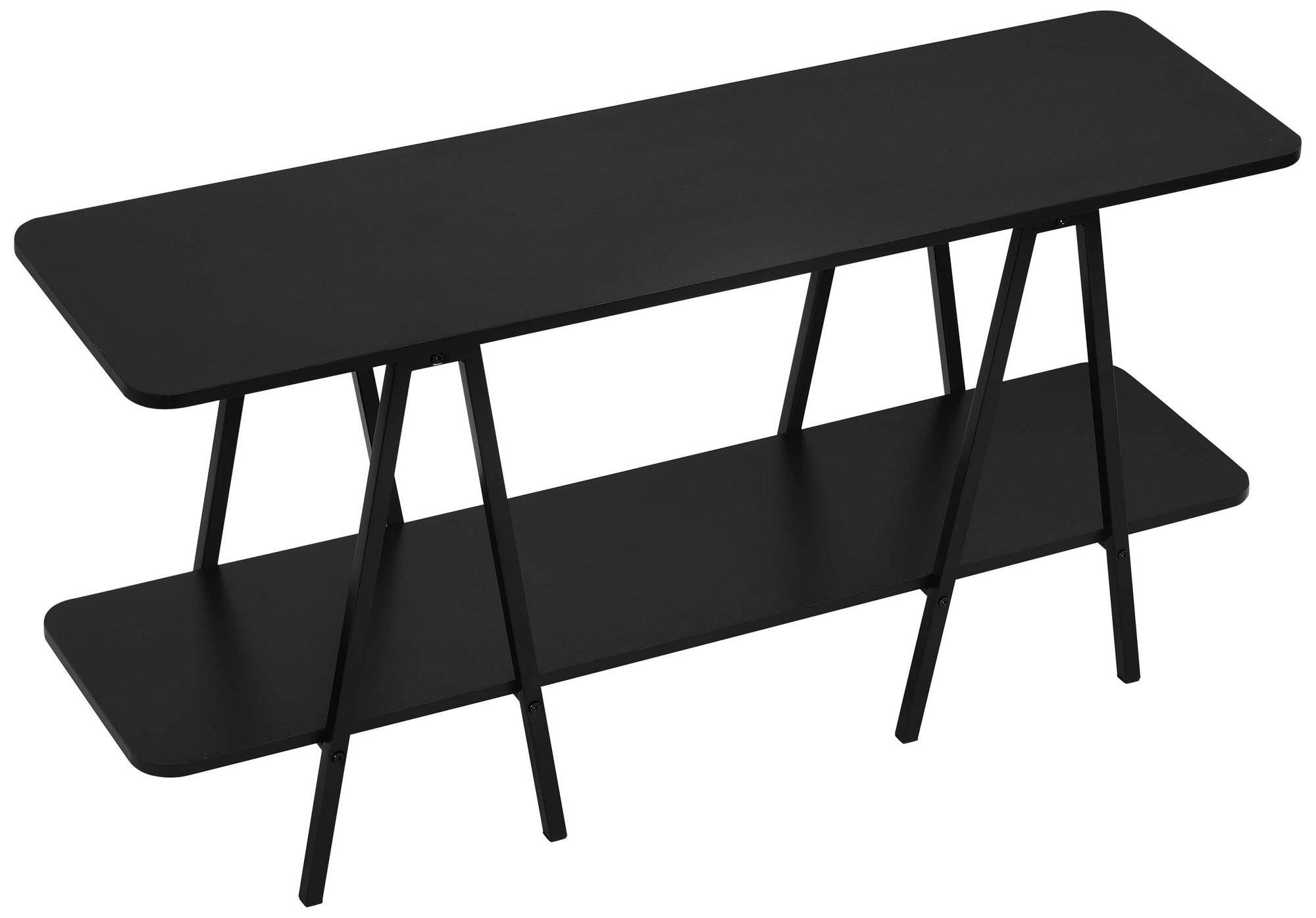 Manhattan Comfort Modern Celine 47.24" Sideboard with 2 Shelves in Bla