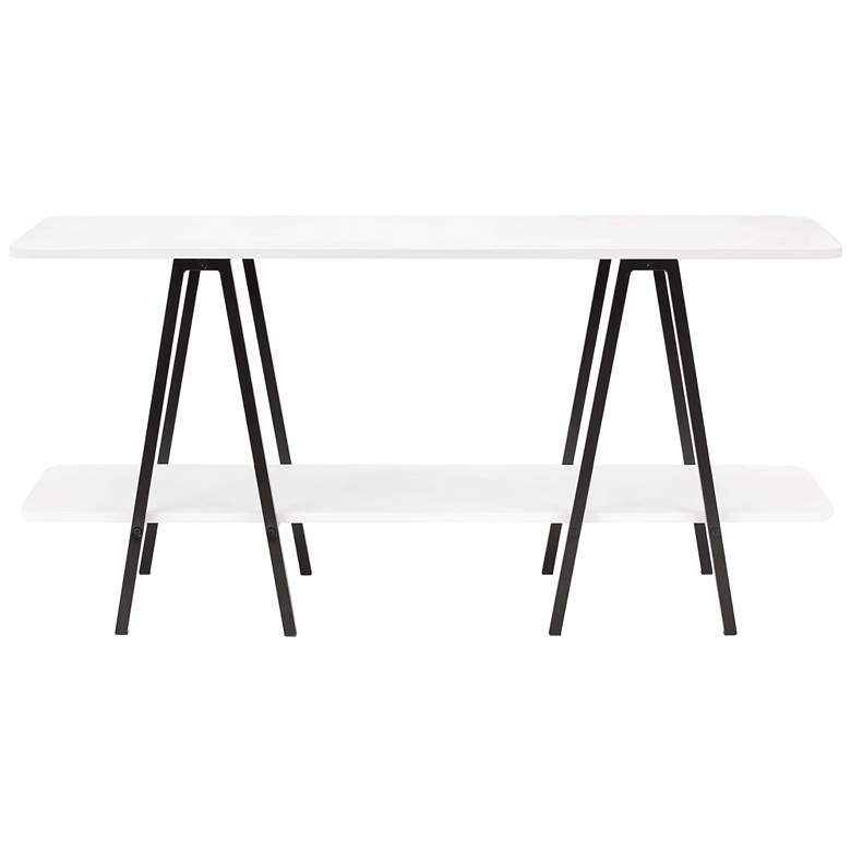 Image 1 Manhattan Comfort Modern Celine 47.24" Sideboard with 2 Shelves in Whi