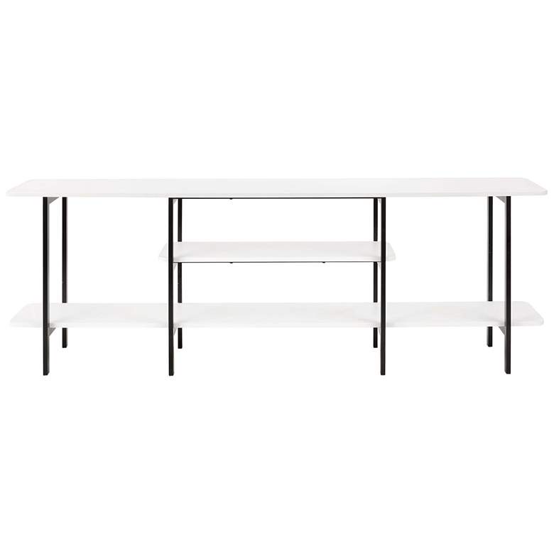Image 1 Manhattan Comfort Modern Celine 70.86" Sideboard with 3 Shelves in Whi