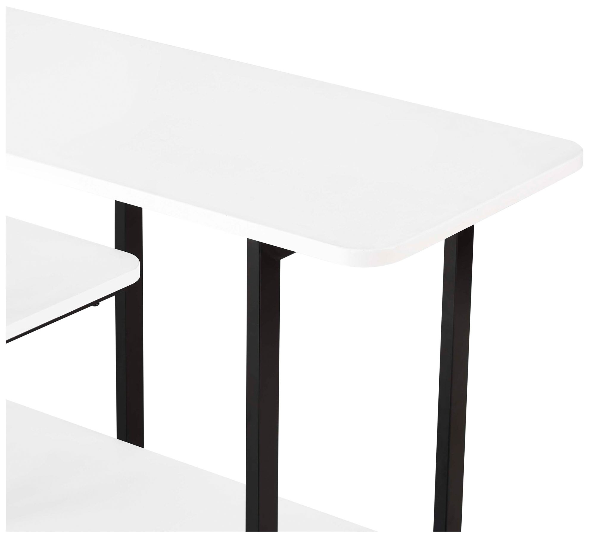 Image 5 Manhattan Comfort Modern Celine 70.86" Sideboard with 3 Shelves in Whi more views