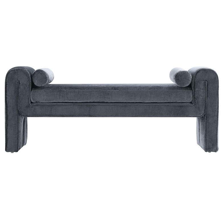 Image 1 Manhattan Comfort Modern Concord Chenille 59" Bench in Black