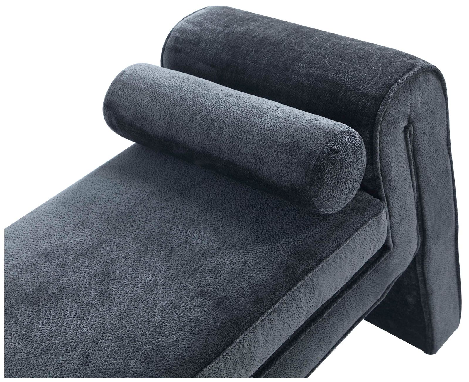 Image 6 Manhattan Comfort Modern Concord Chenille 59" Bench in Black more views