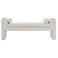 Manhattan Comfort Modern Concord Chenille 59" Bench in Ivory
