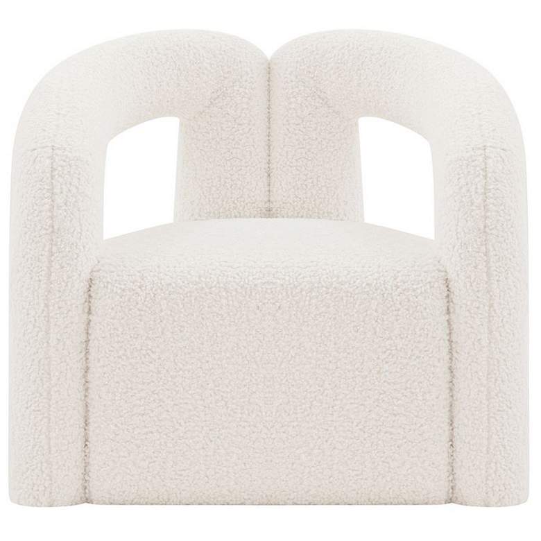 Image 1 Manhattan Comfort Modern Darian Boucle Accent Chair in Cream
