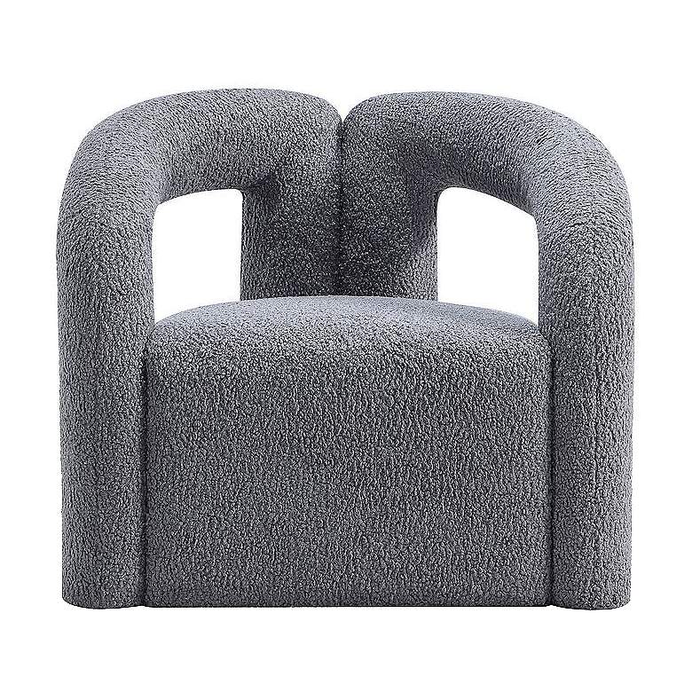 Image 1 Manhattan Comfort Modern Darian Boucle Accent Chair in Grey