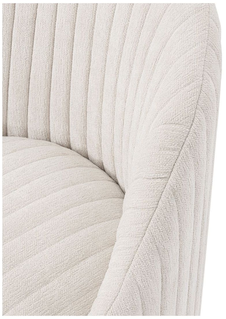 Image 4 Manhattan Comfort Modern Leela Swivel Chenille Accent Chair in Cream more views