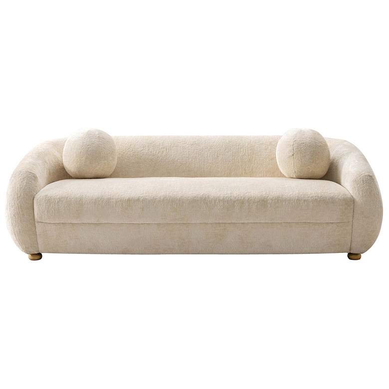 Image 1 Manhattan Comfort Modern Tribeca Chenille 85.8" Sofa in Cream