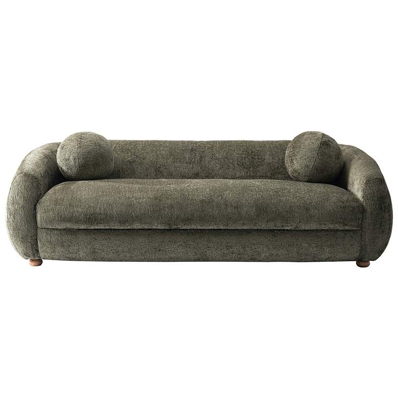 Image 1 Manhattan Comfort Modern Tribeca Chenille 85.8" Sofa in Olive Green