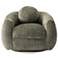 Manhattan Comfort Modern Tribeca Chenille Accent Chair in Olive Green