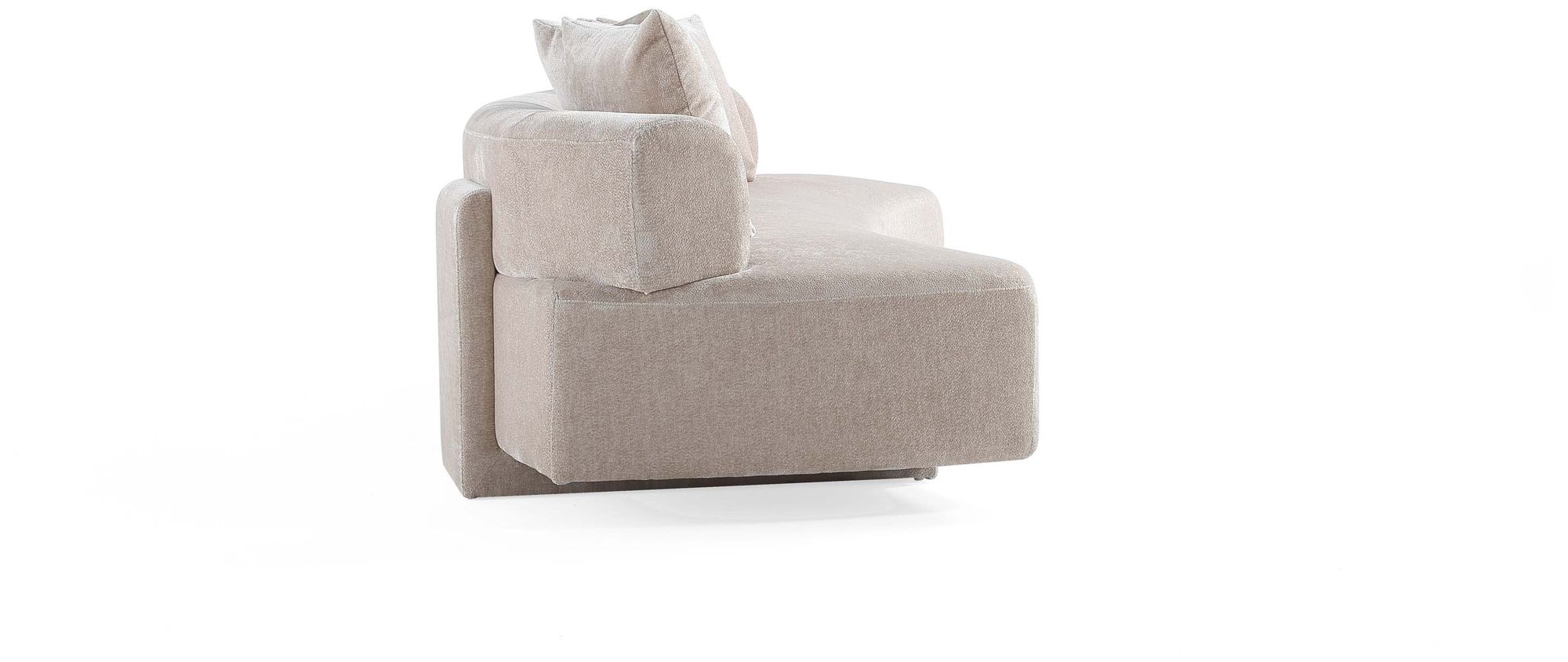 Image 7 Manhattan Comfort Modern Verandah Chenille 112" XL Sofa in Beige more views