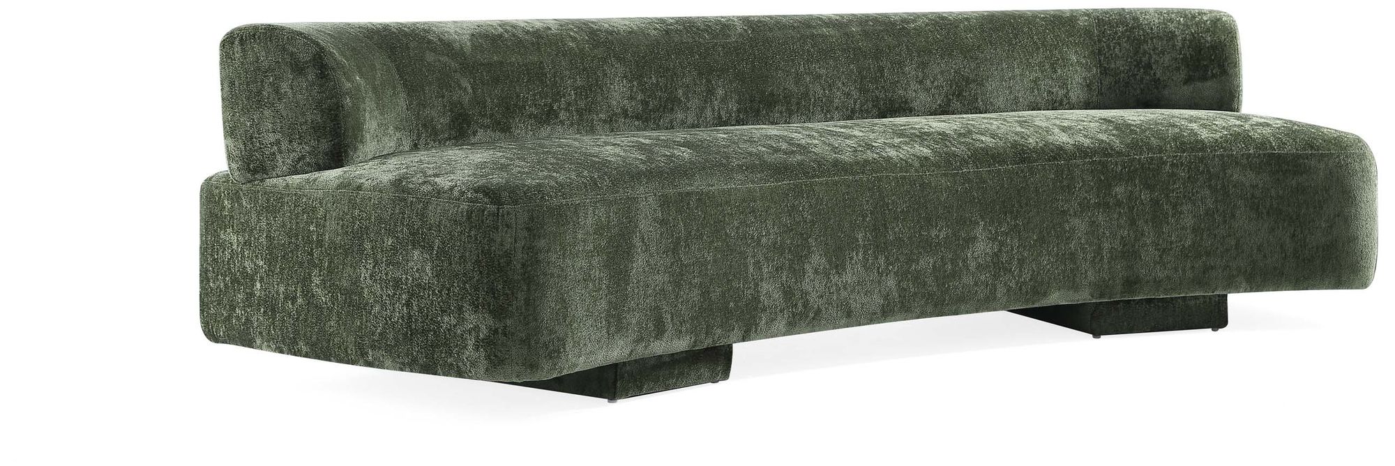 Manhattan Comfort Modern Verandah Chenille 112" XL Sofa in Olive Green
