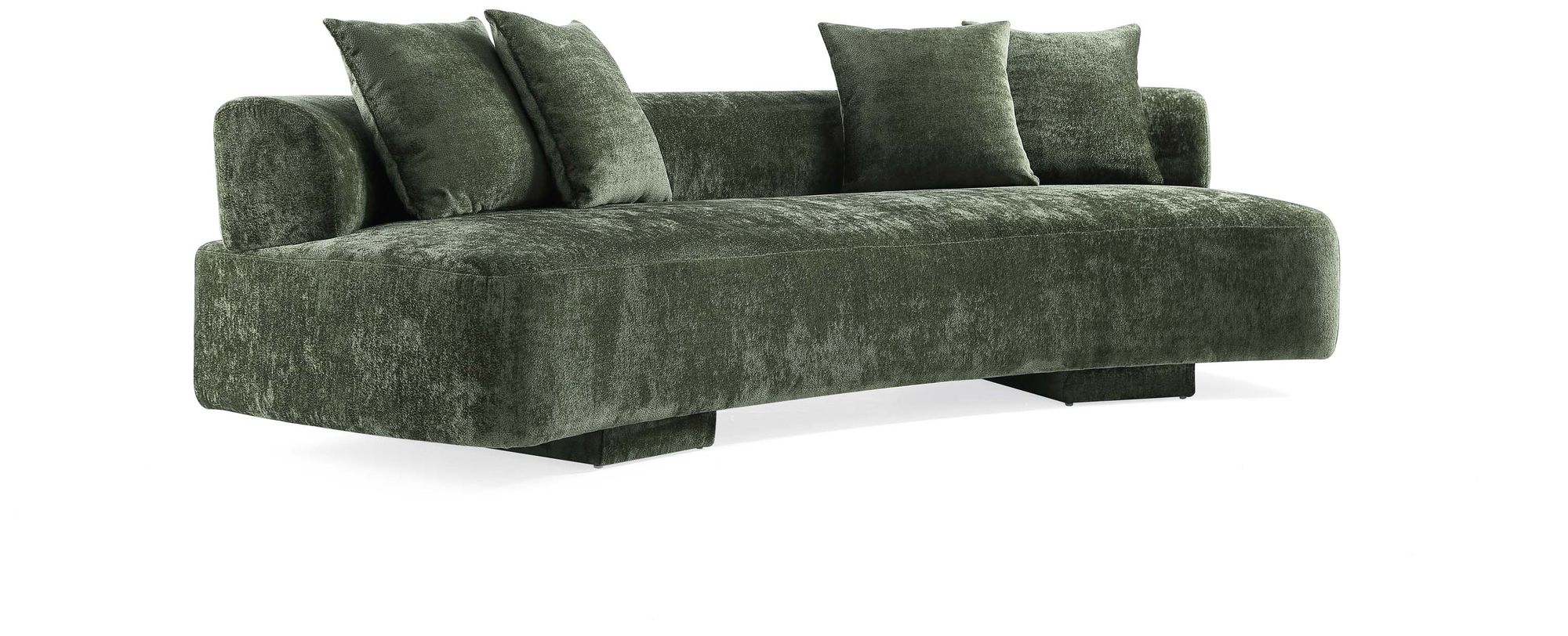 Image 6 Manhattan Comfort Modern Verandah Chenille 112" XL Sofa in Olive Green more views