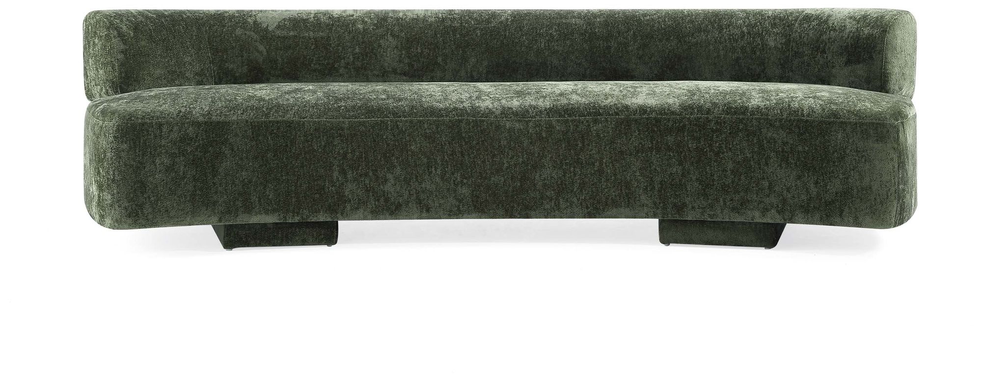 Manhattan Comfort Modern Verandah Chenille 112" XL Sofa in Olive Green