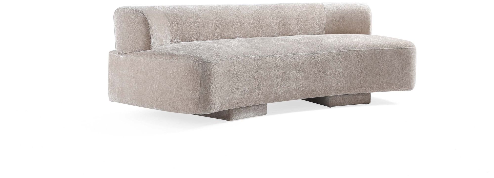 Manhattan Comfort Modern Verandah Chenille 90.6" Sofa in Cream