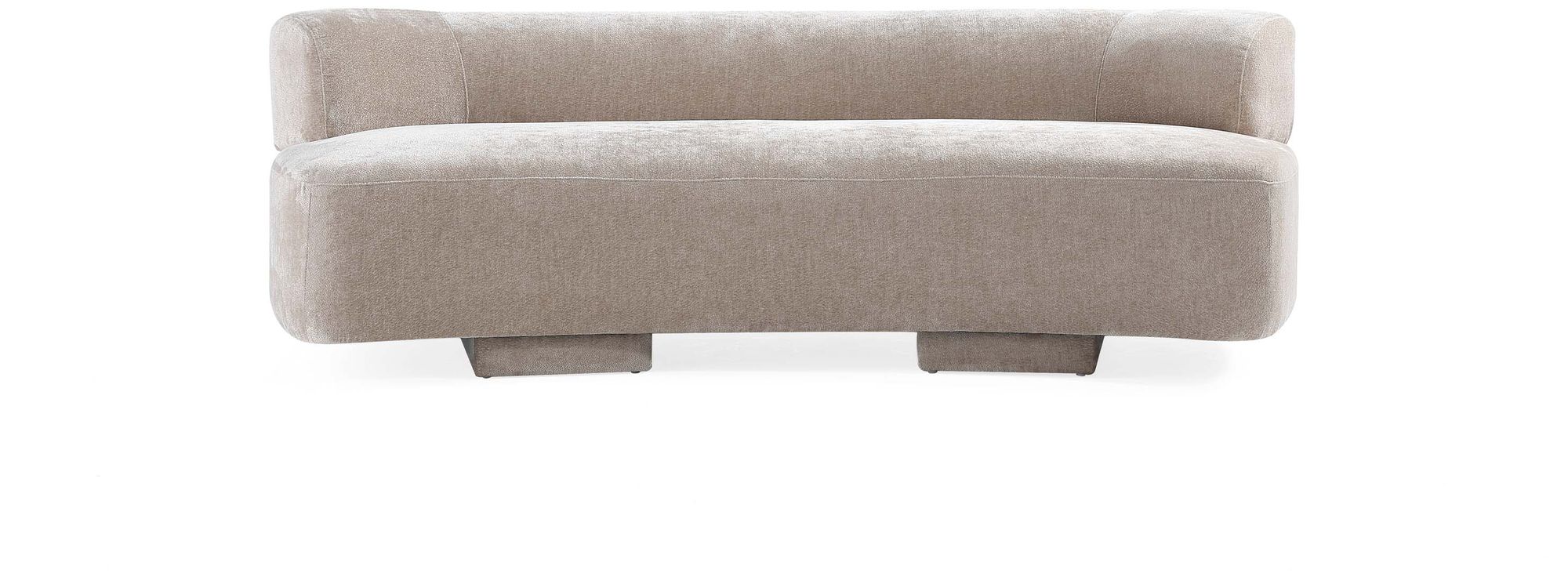 Manhattan Comfort Modern Verandah Chenille 90.6" Sofa in Cream