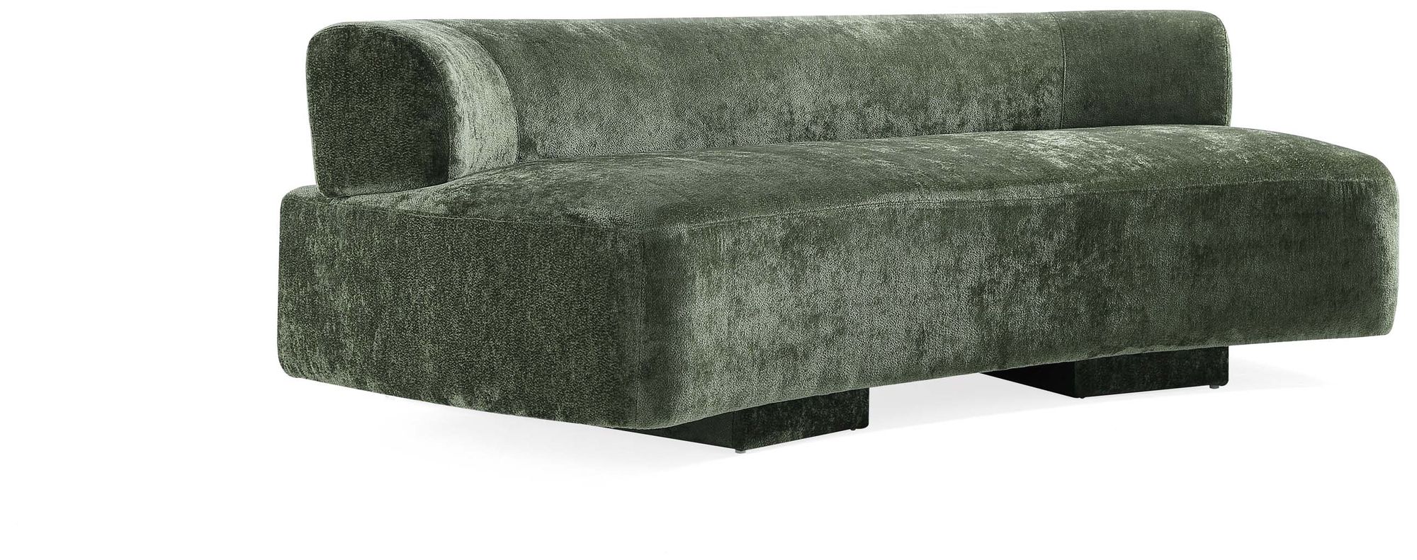 Manhattan Comfort Modern Verandah Chenille 90.6" Sofa in Olive Green