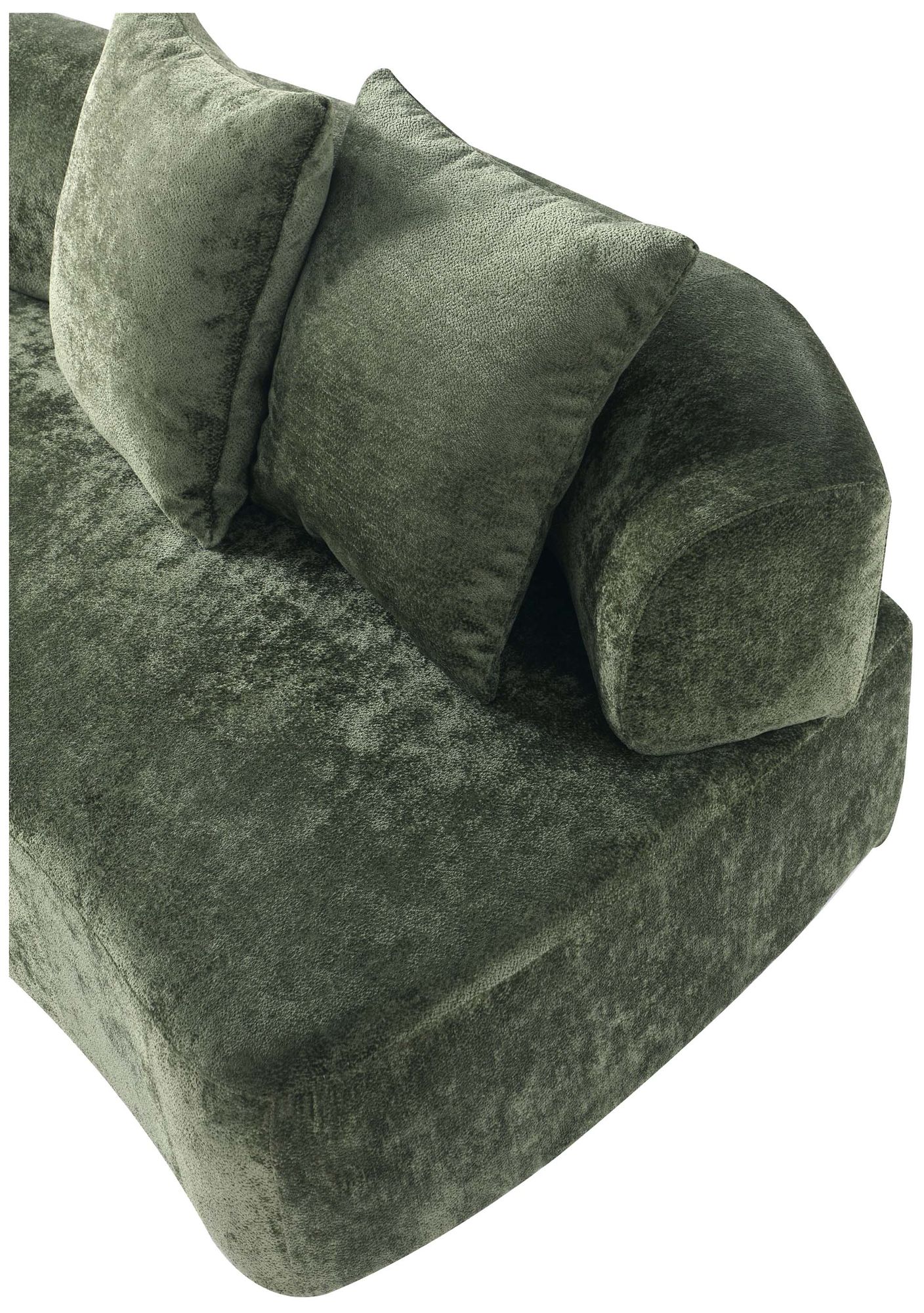Image 5 Manhattan Comfort Modern Verandah Chenille 90.6" Sofa in Olive Green more views
