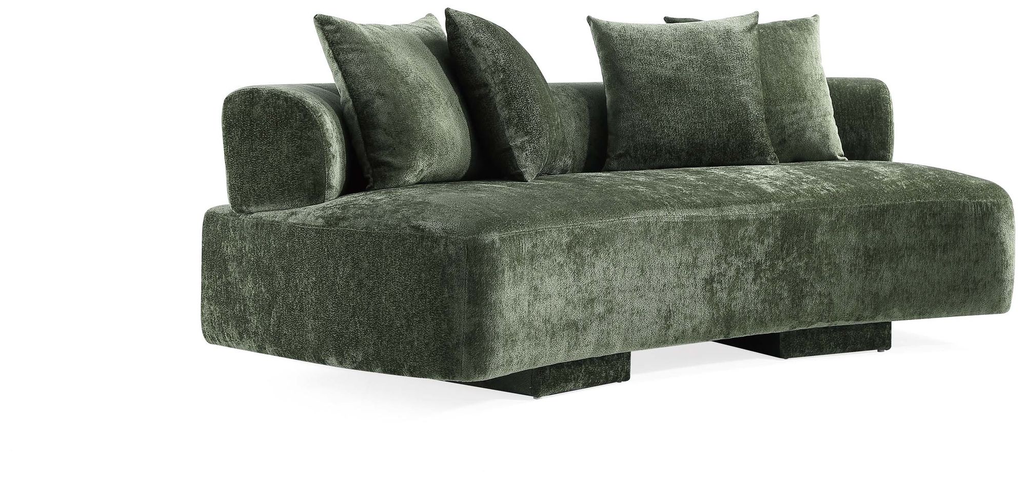 Image 6 Manhattan Comfort Modern Verandah Chenille 90.6" Sofa in Olive Green more views