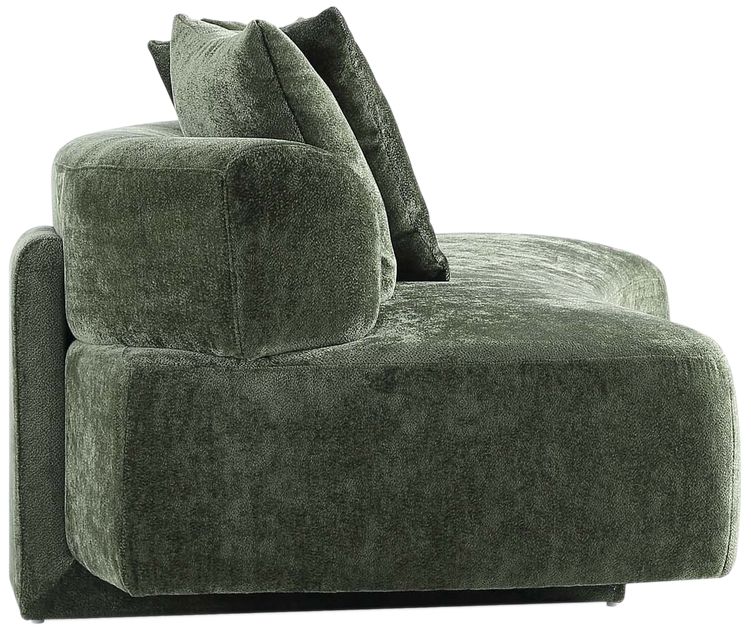 Image 7 Manhattan Comfort Modern Verandah Chenille 90.6" Sofa in Olive Green more views