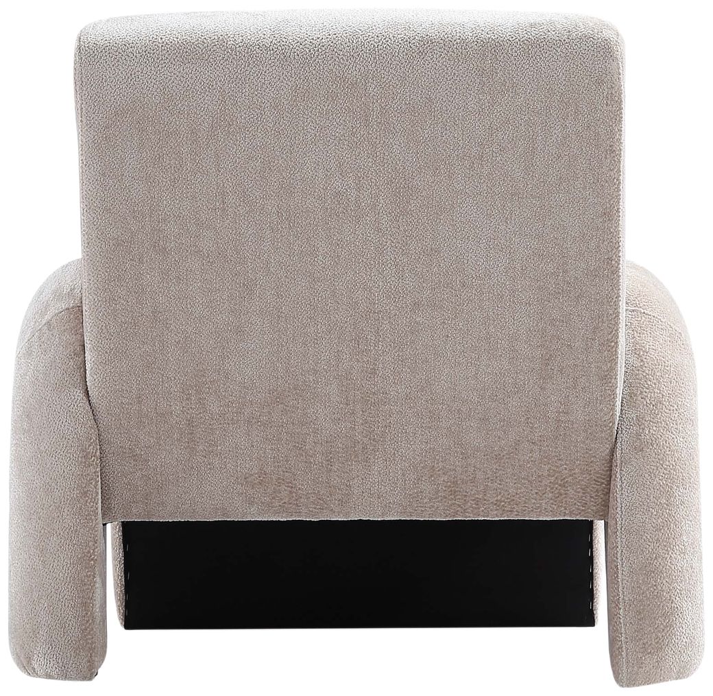 Manhattan Comfort Modern Verandah Chenille Accent Chair in Beige